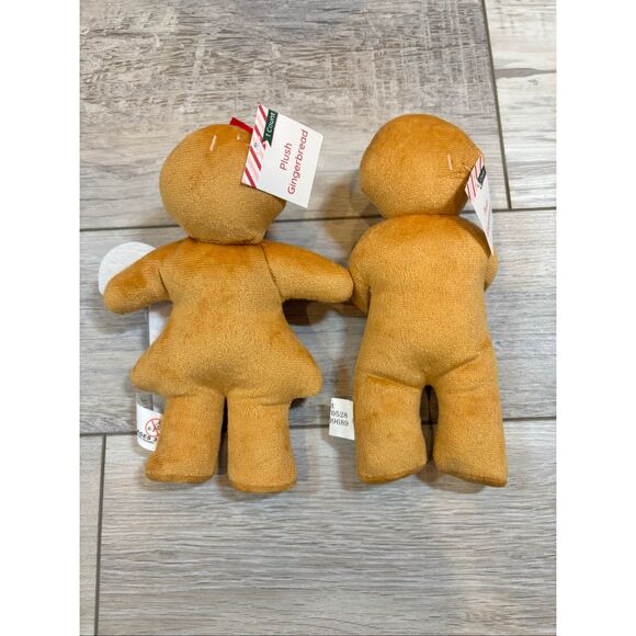 Target Bullseye Gingerbread Men Plush and Peppermint Cookie Jar Christmas Decor - Picture 7 of 10